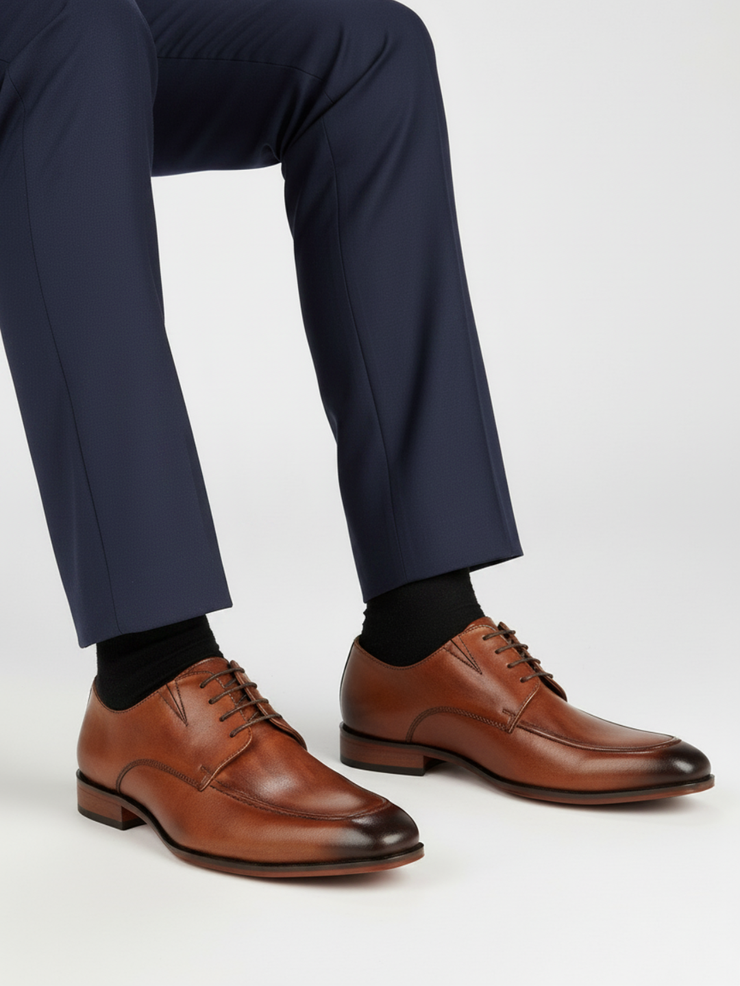 Atesber Tan Formal Lace-up Shoes For Mens