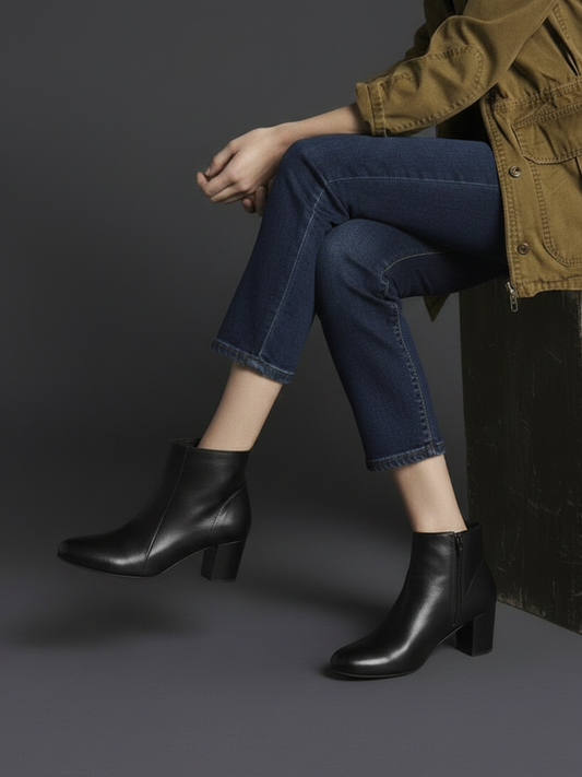 Women Black Solid Boots