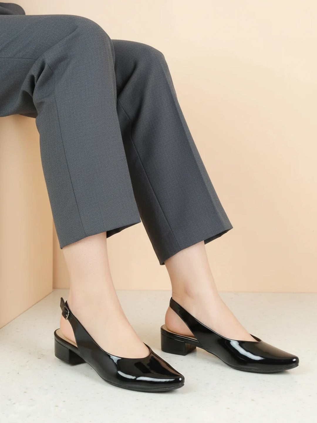 Women Black Mules Flats