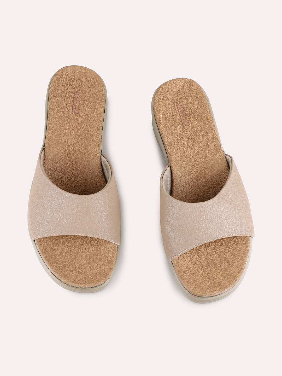 Womens Tan Casual Solid Pointed Toe Wedge Heel Sandals