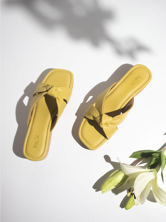 Women Yellow Platform Sandals