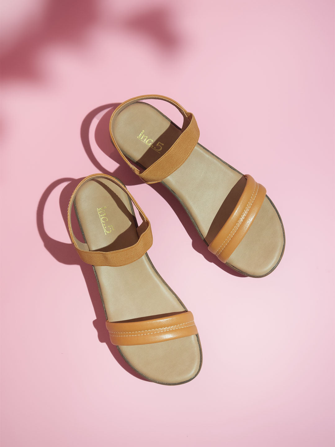 Buy Brown Heeled Sandals for Women by Five By Inc.5 Online | Ajio.com