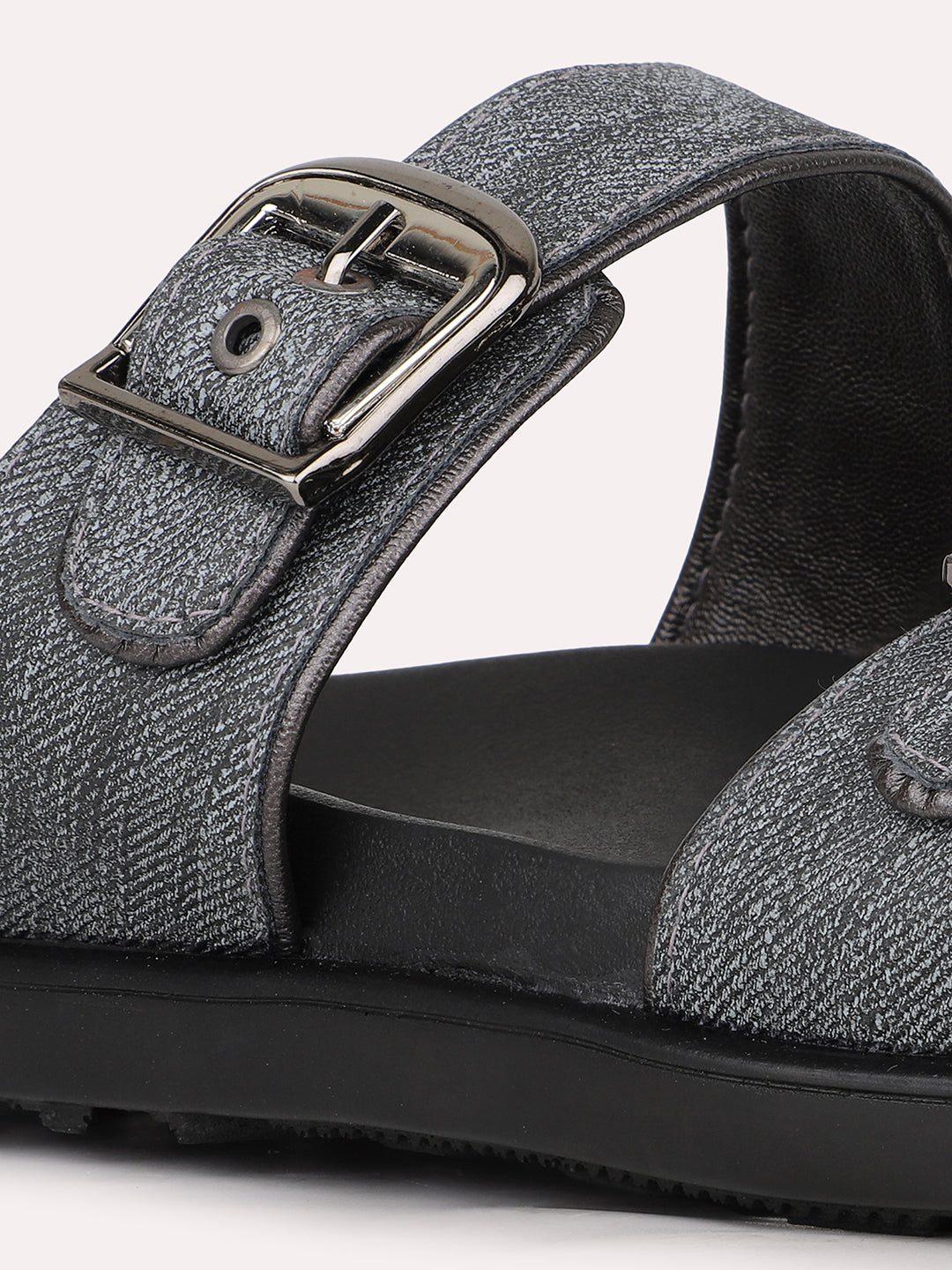 Womens Black Casual Solid Open Toe Flats