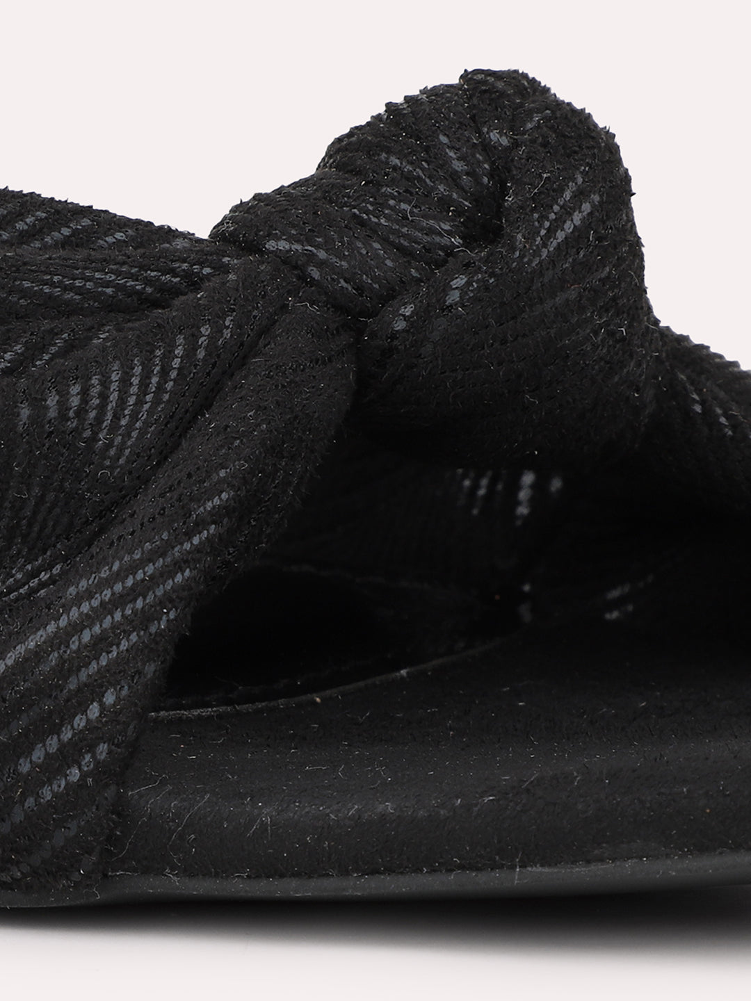 Womens Black Party Wear Solid Square Toe Heels