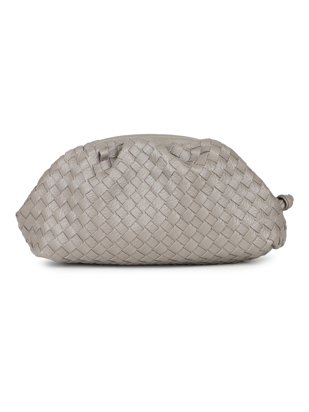 Women Grey Textured Design Solid Sling Bag