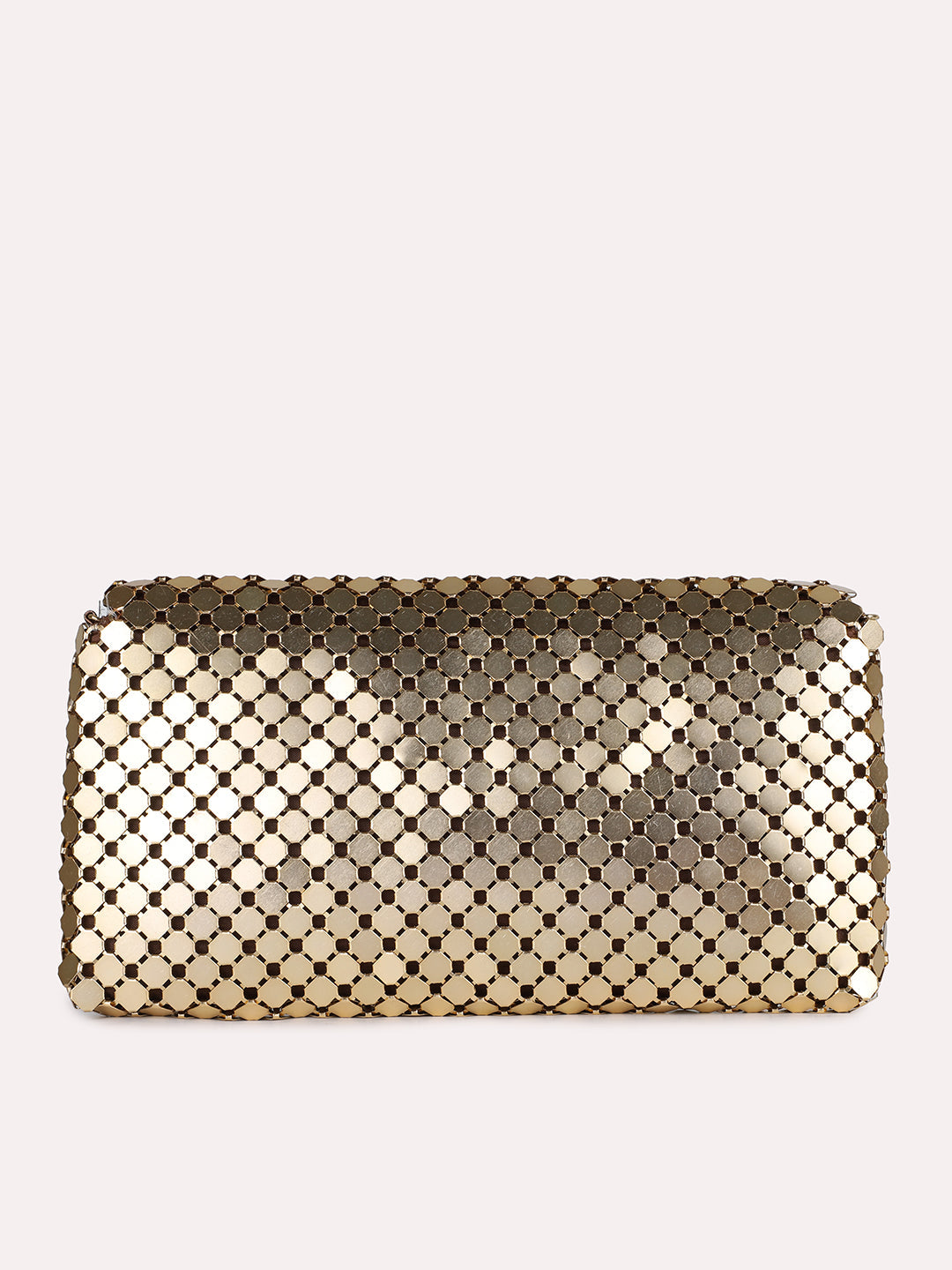 Womens Bronze Embellished Clutch