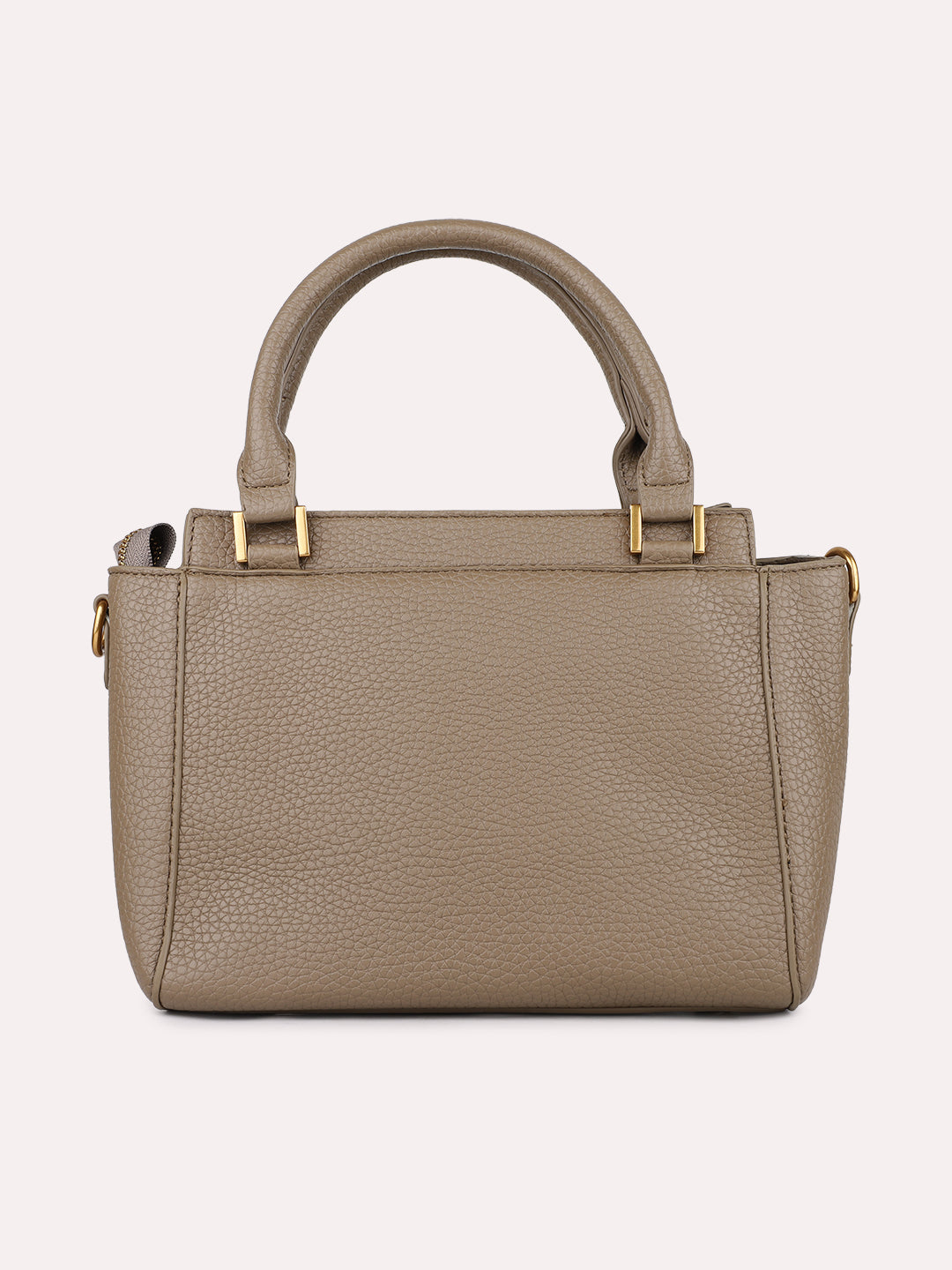 Womens Brown Textured Handbag