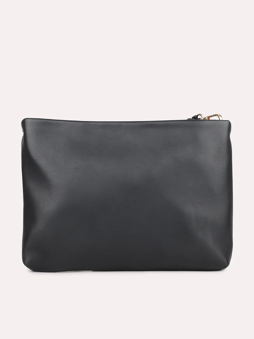 Womens Black Solid Sling Bag