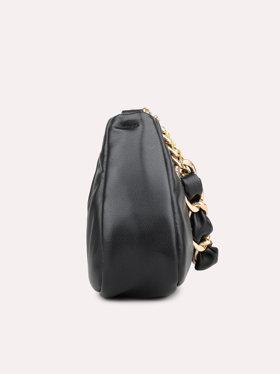 Womens Black Embellished Sling Bag