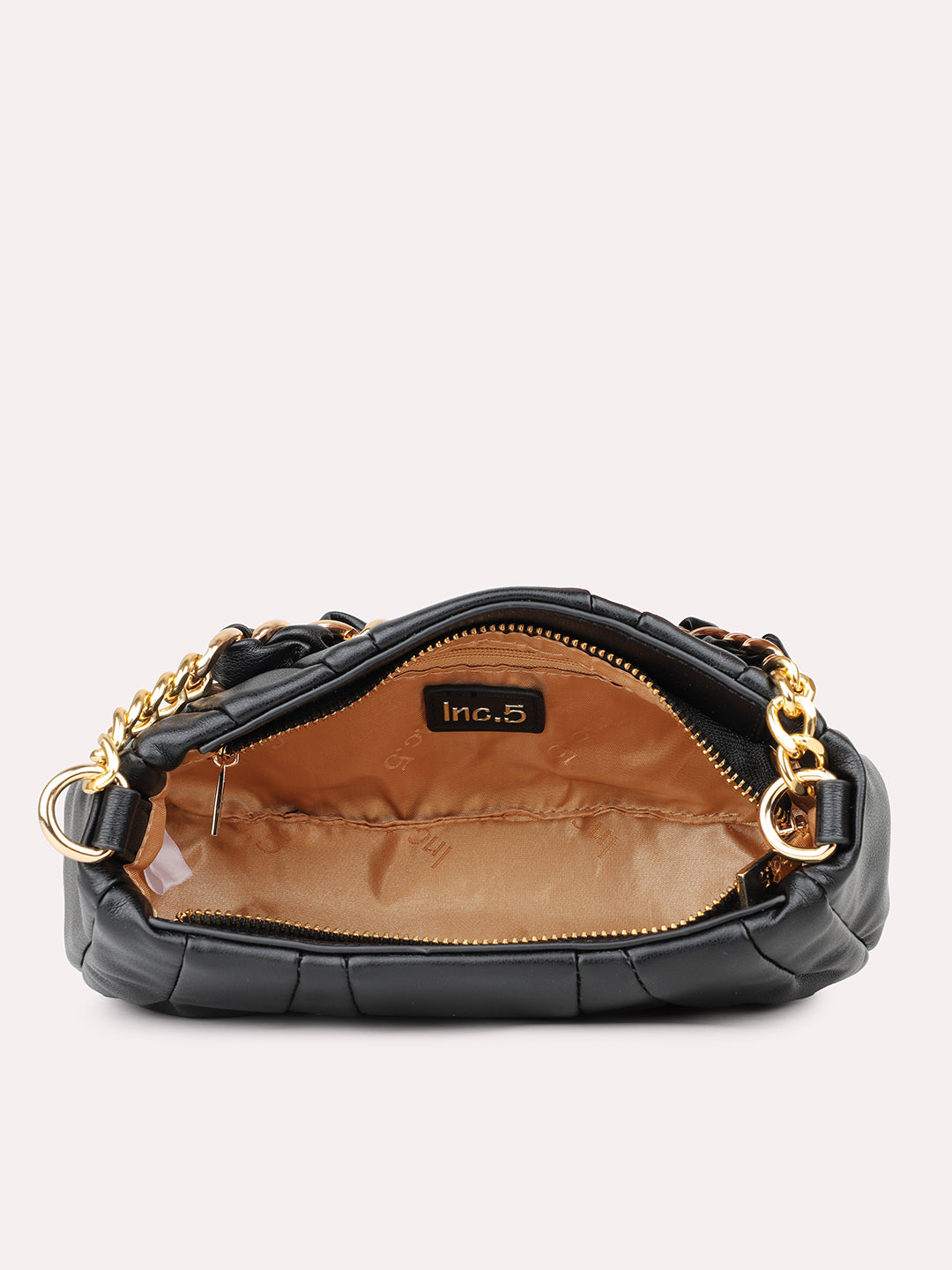 Womens Black Embellished Sling Bag