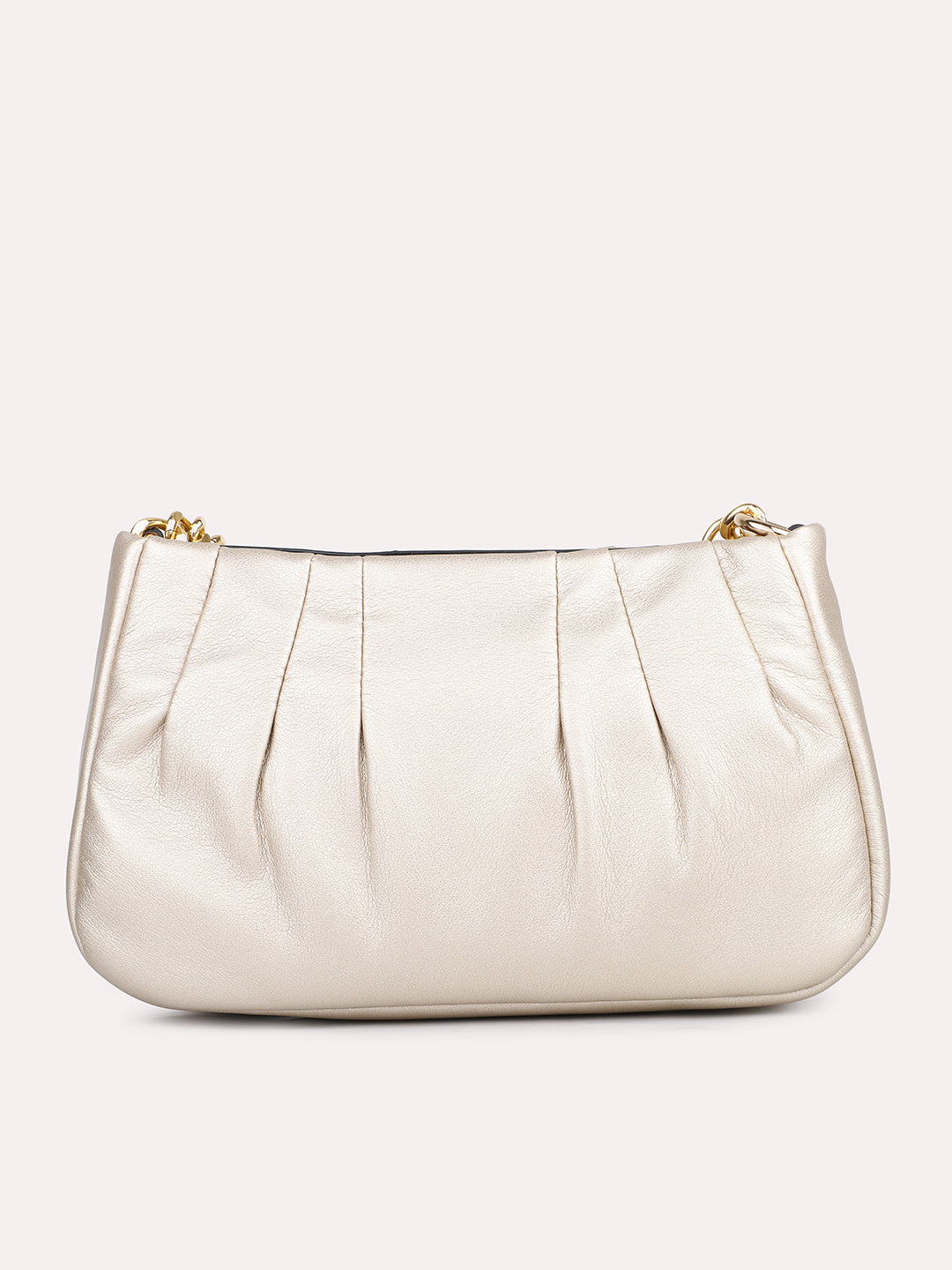 Womens Gold Embellished Sling Bag