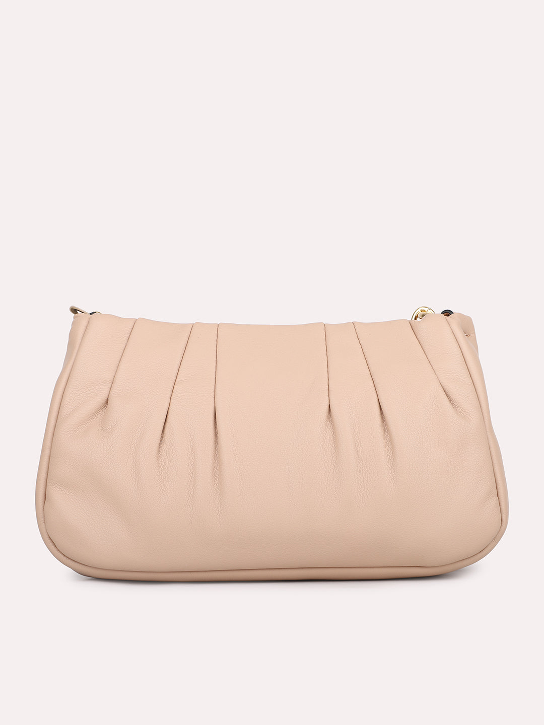 Womens Peach Embellished Sling Bag