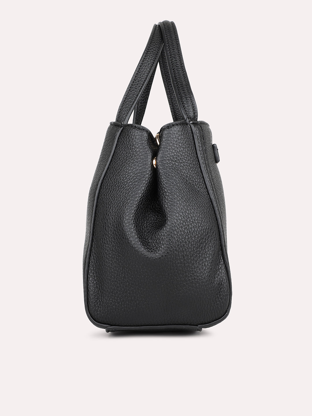 Womens Black Textured Sling Bag