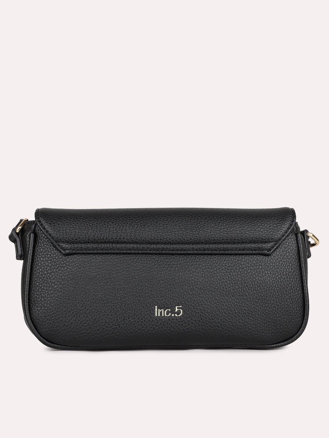 Womens Black Solid Sling Bag