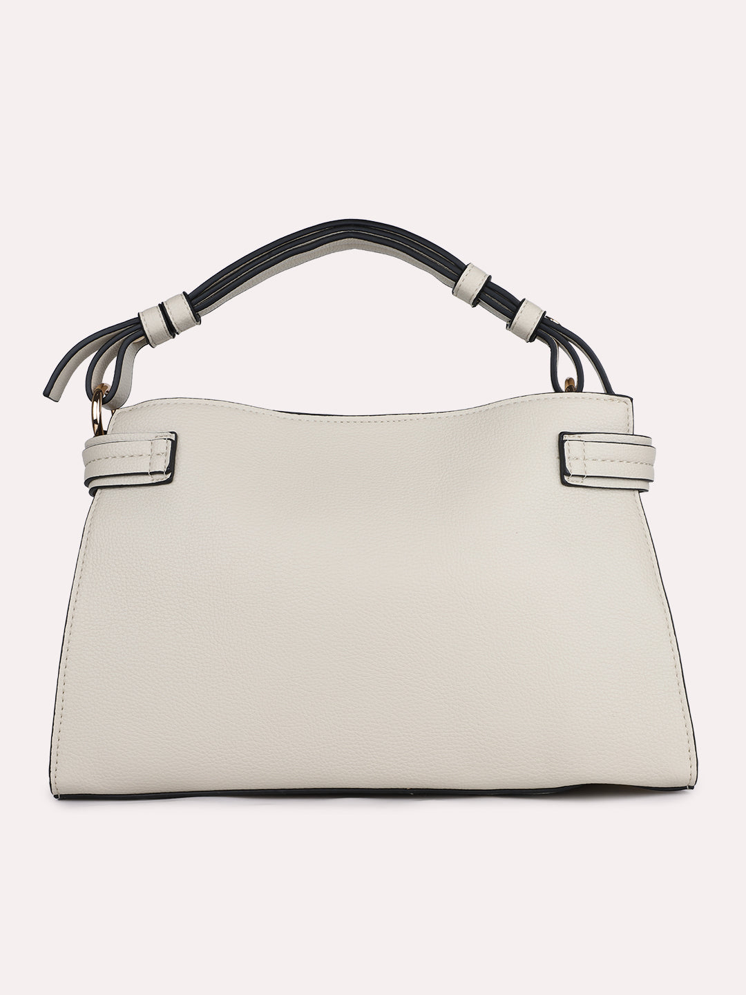 Womens Beige Solid Handbag