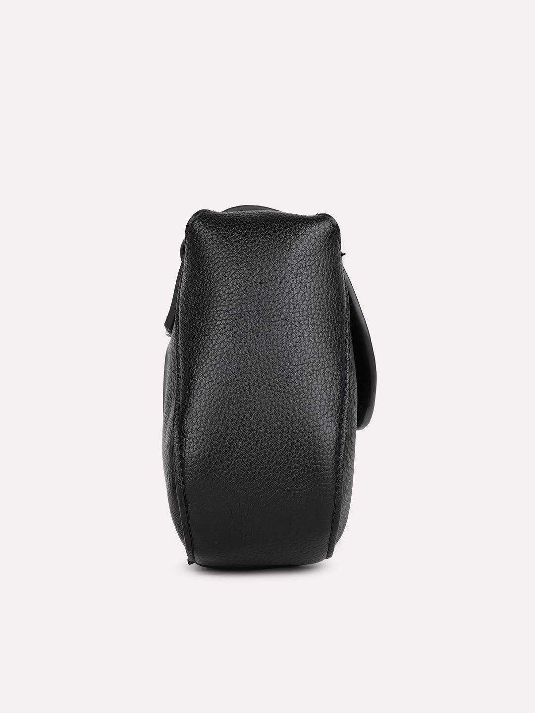 Womens Black Solid Shoulder Bag