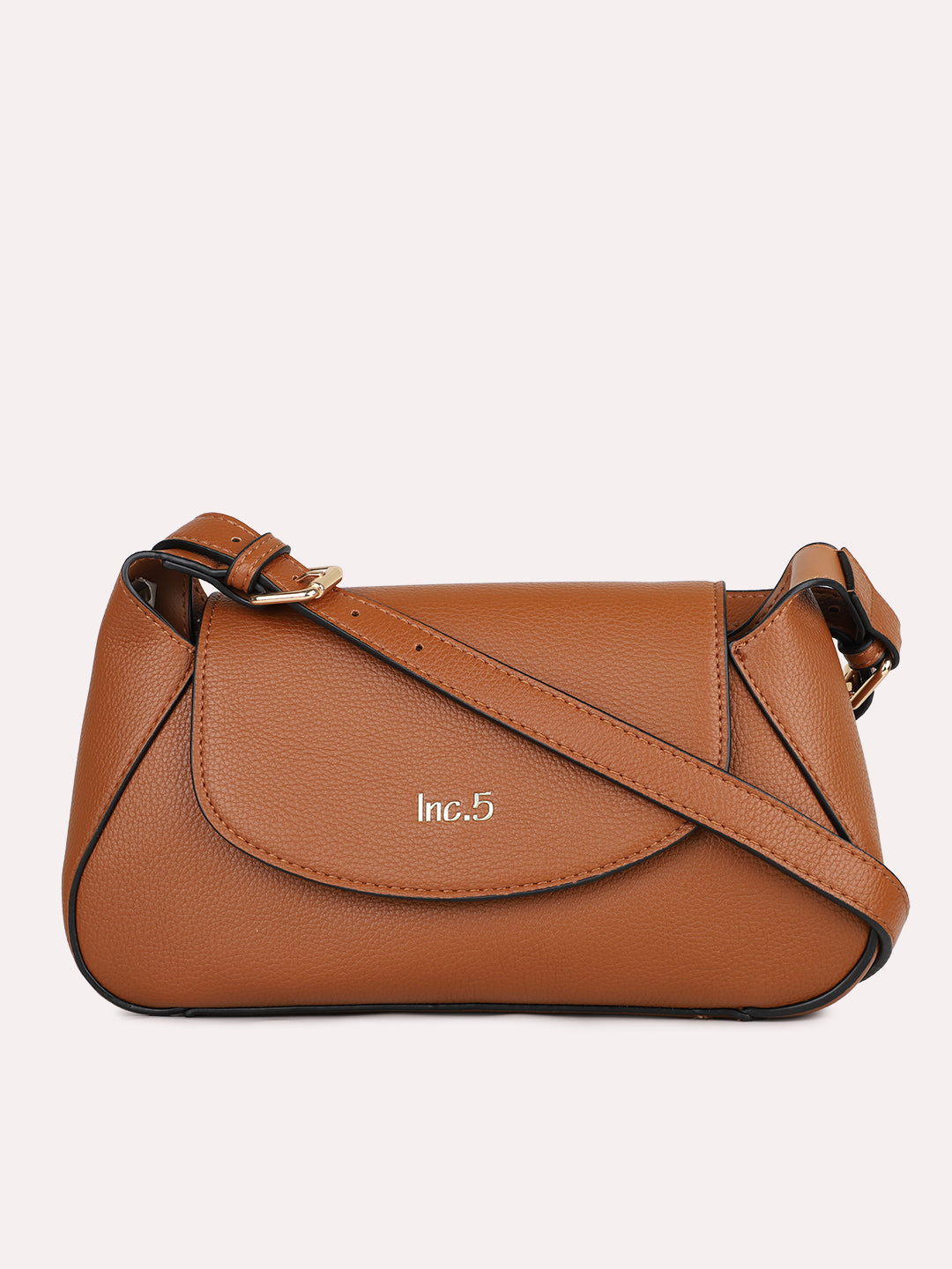 Womens Tan Solid Shoulder Bag