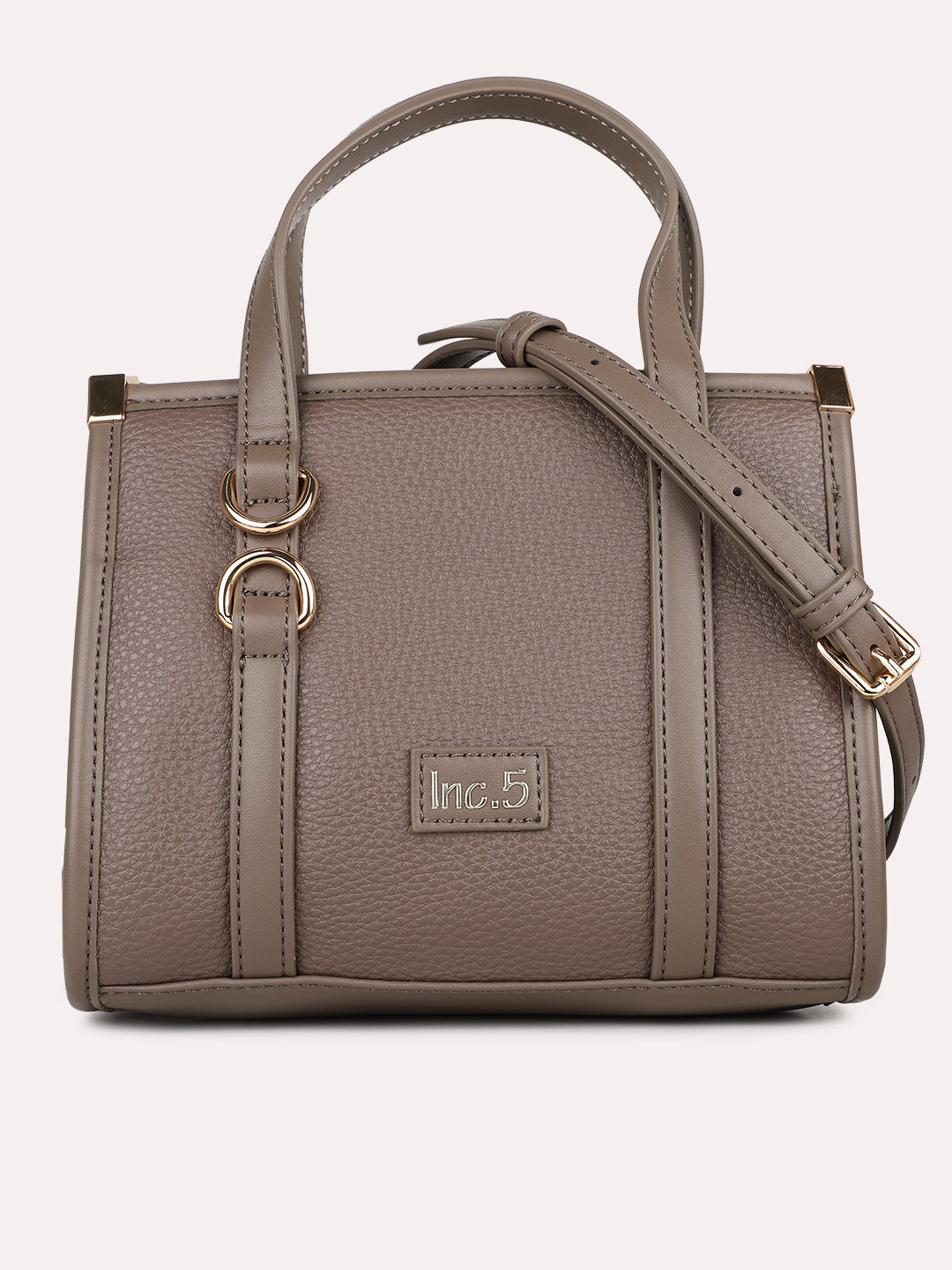 Womens Coffee Brown Textured Sling Bag