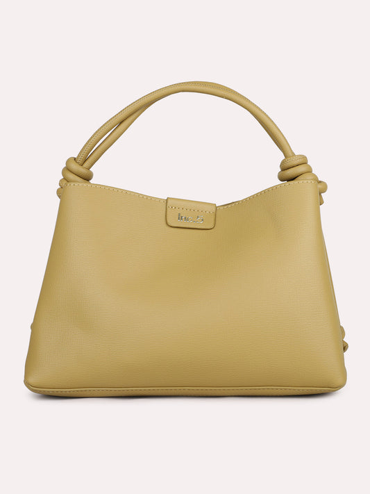 Womens Green Solid Handbag