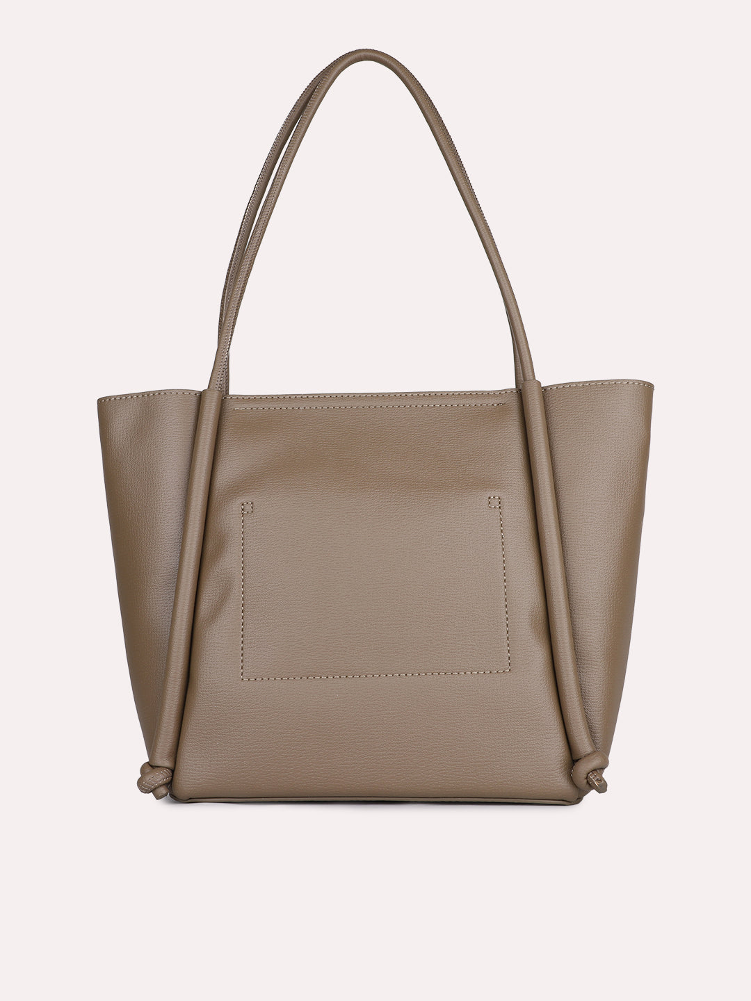 Womens Khaki Solid Shoulder Bag