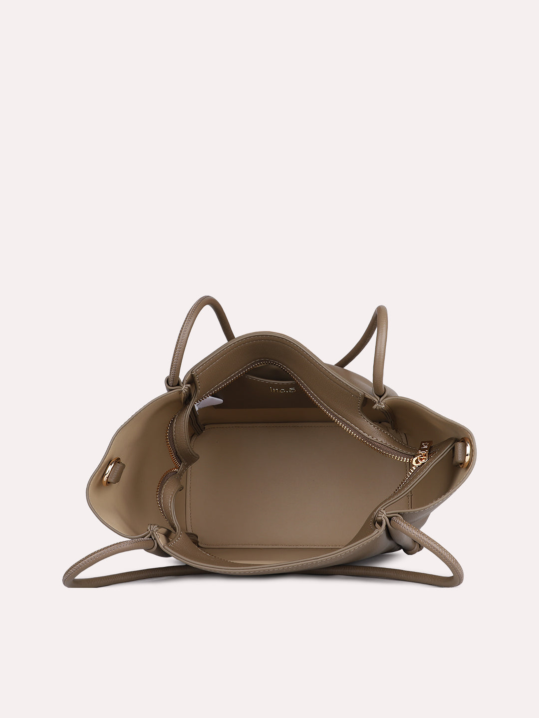 Womens Khaki Solid Shoulder Bag