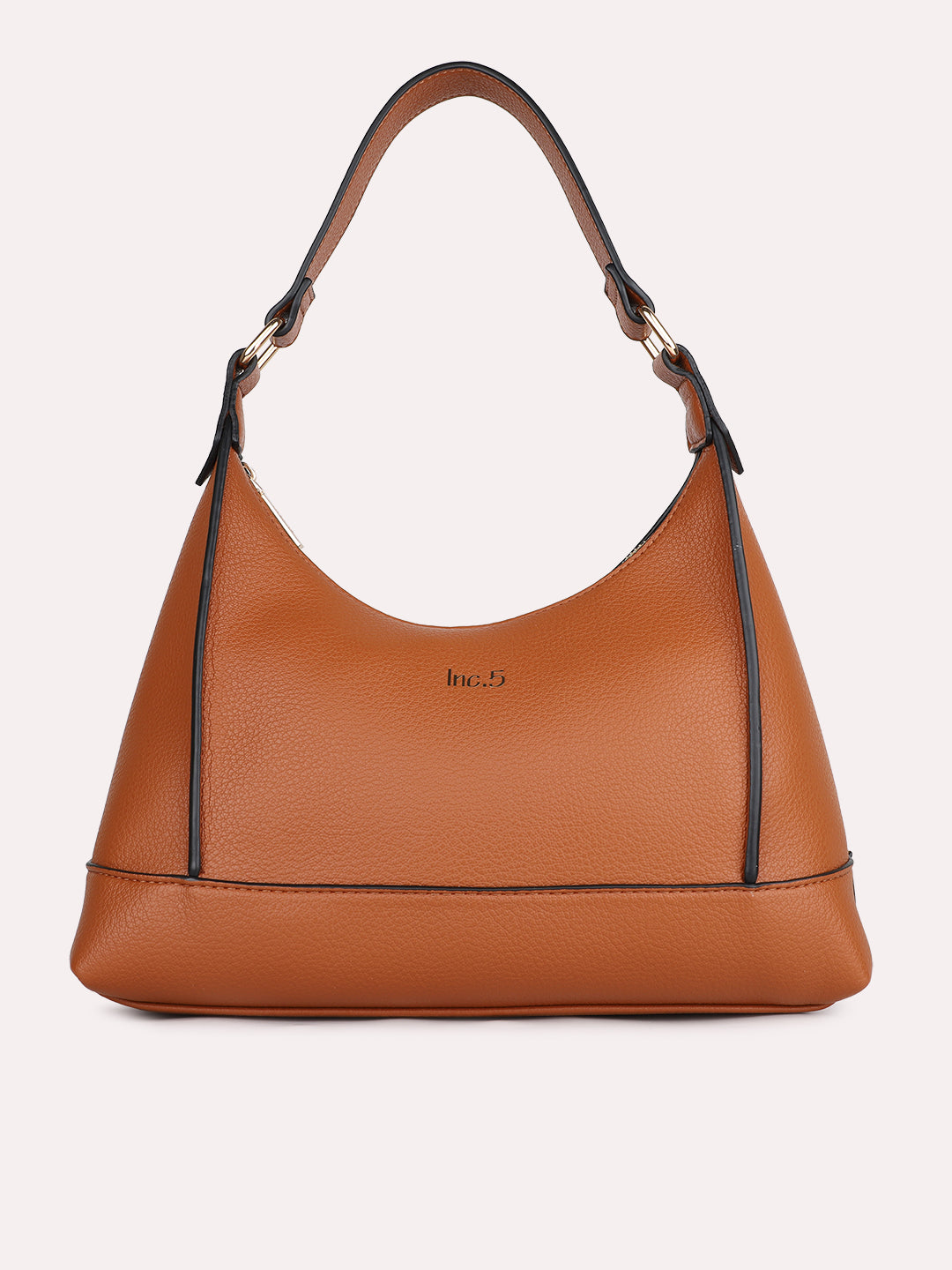 Womens Tan Solid Shoulder Bag