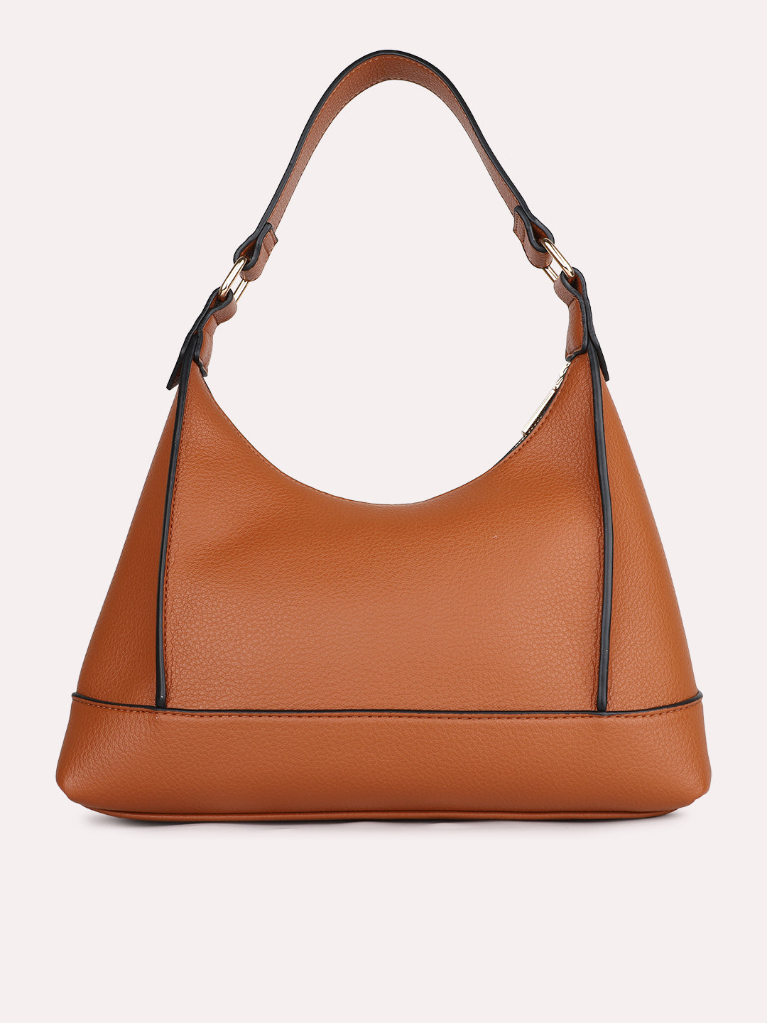 Womens Tan Solid Shoulder Bag