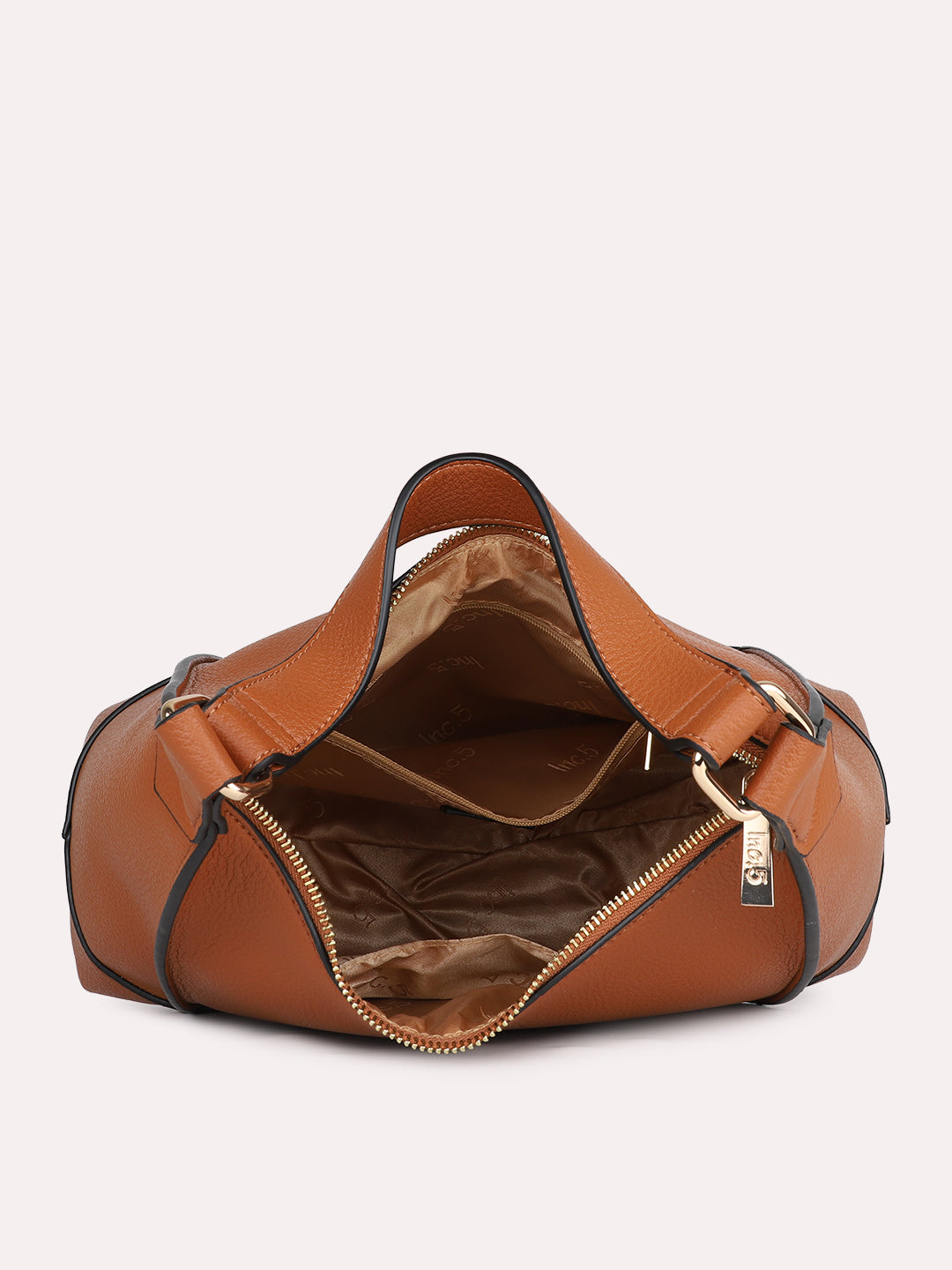 Womens Tan Solid Shoulder Bag