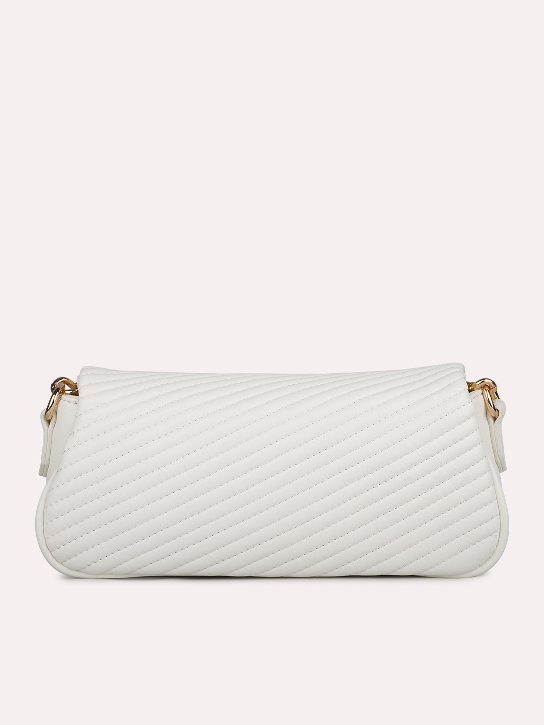 Womens Cream Textured Sling Bag