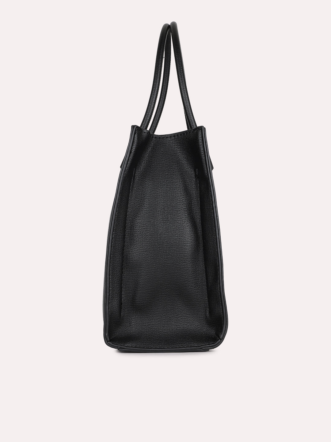 Womens Black Solid Handbag