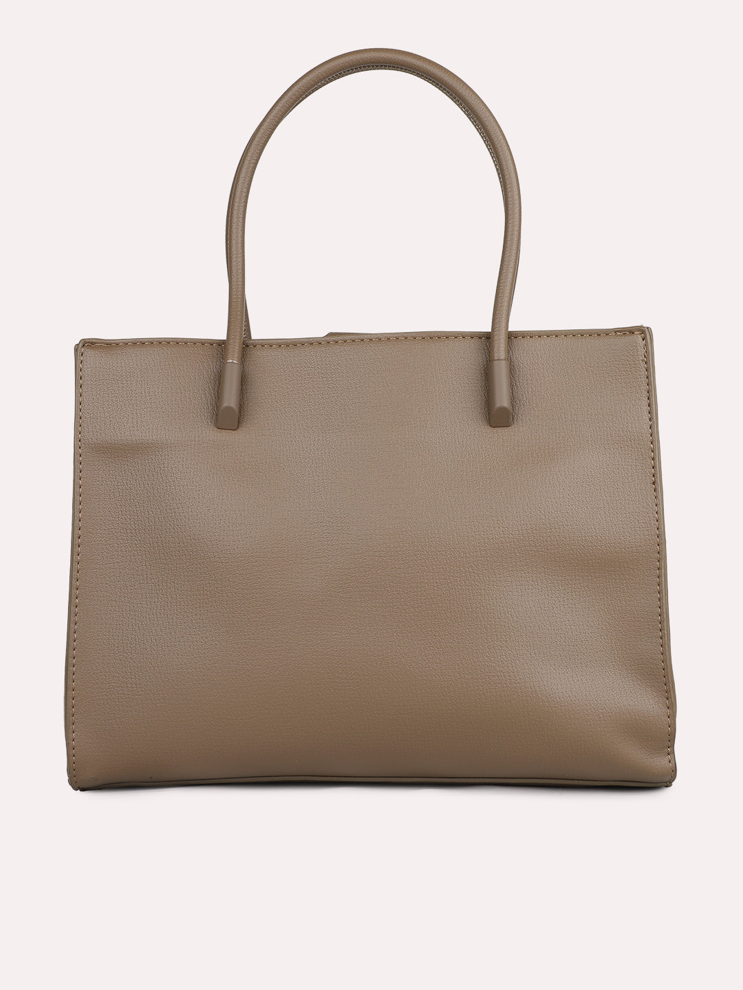 Womens Khaki Solid Handbag