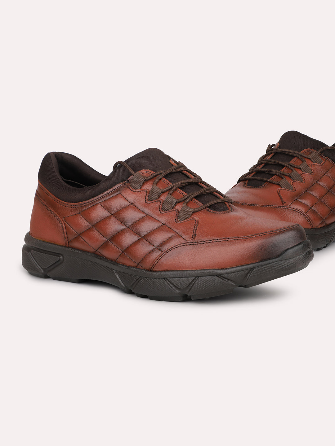 Atesber Tan Casual Lace-up Shoes For Mens