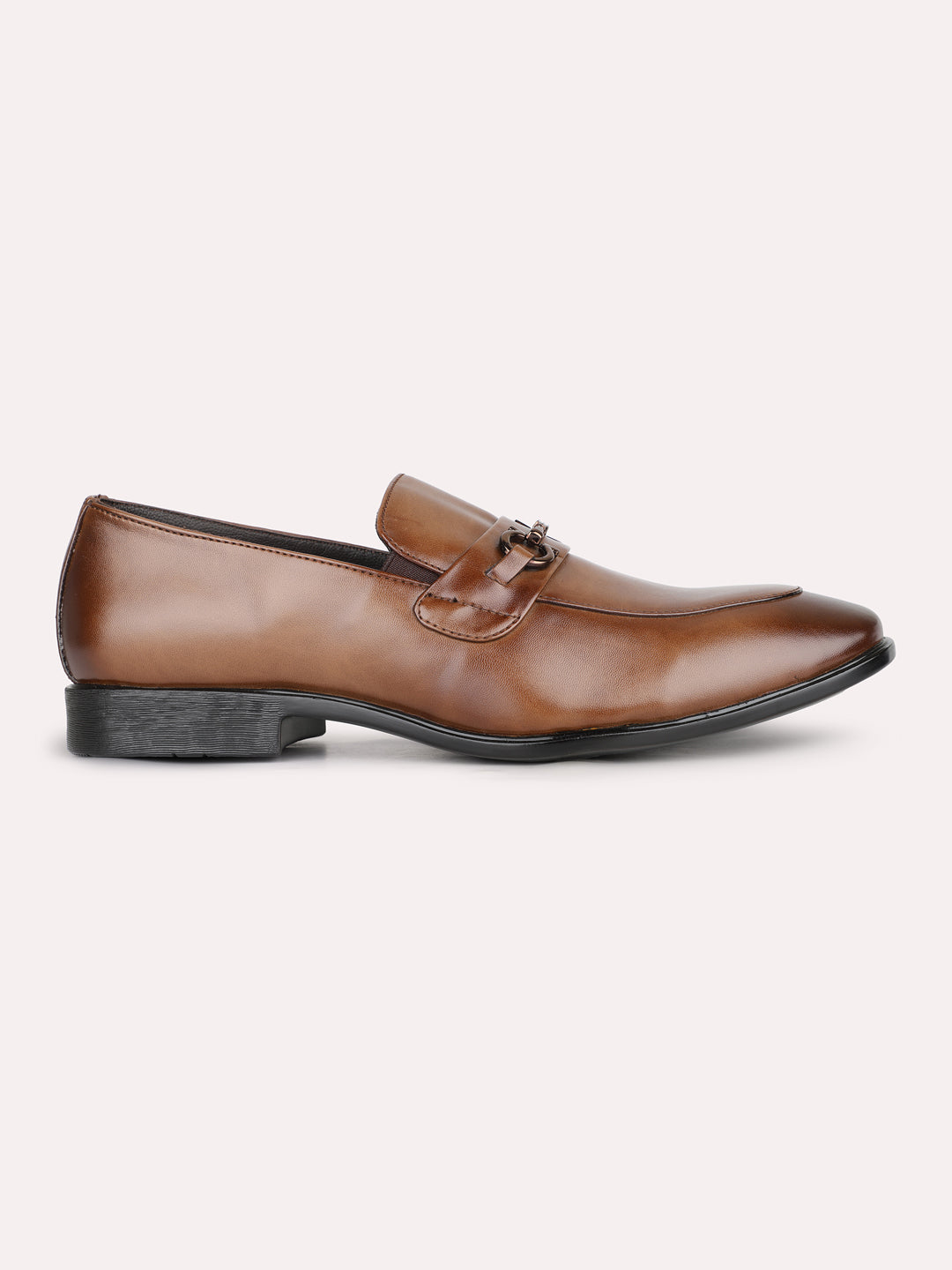 Mens Tan Casual Pointed Moccasin Shoe