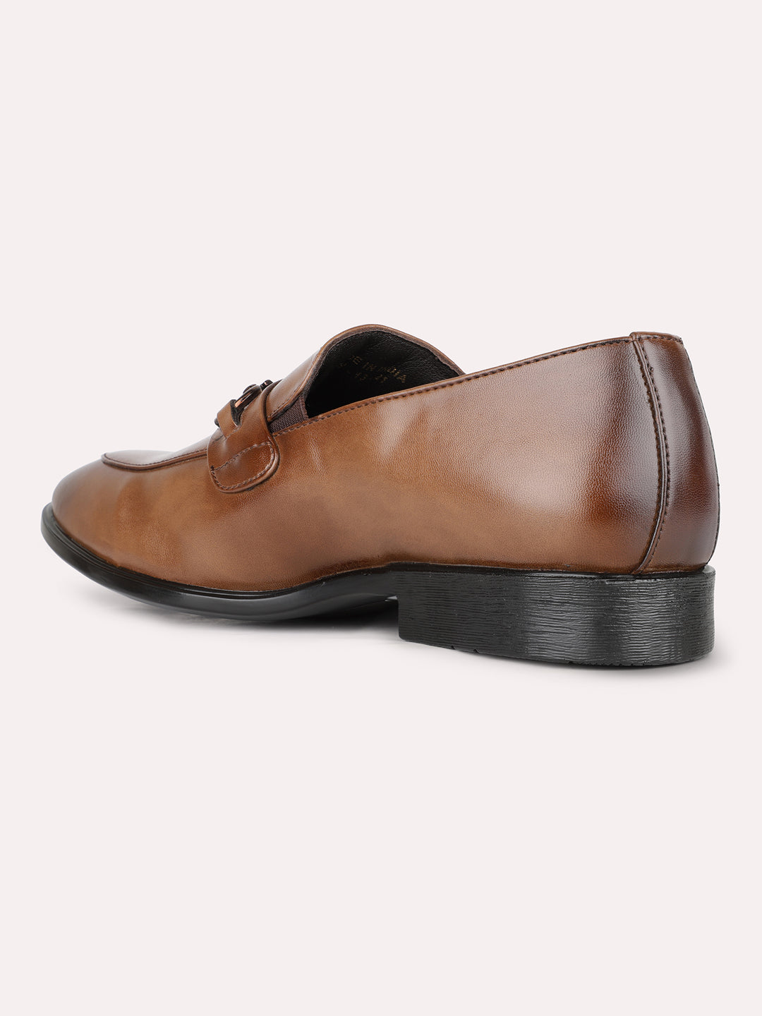 Mens Tan Casual Pointed Moccasin Shoe