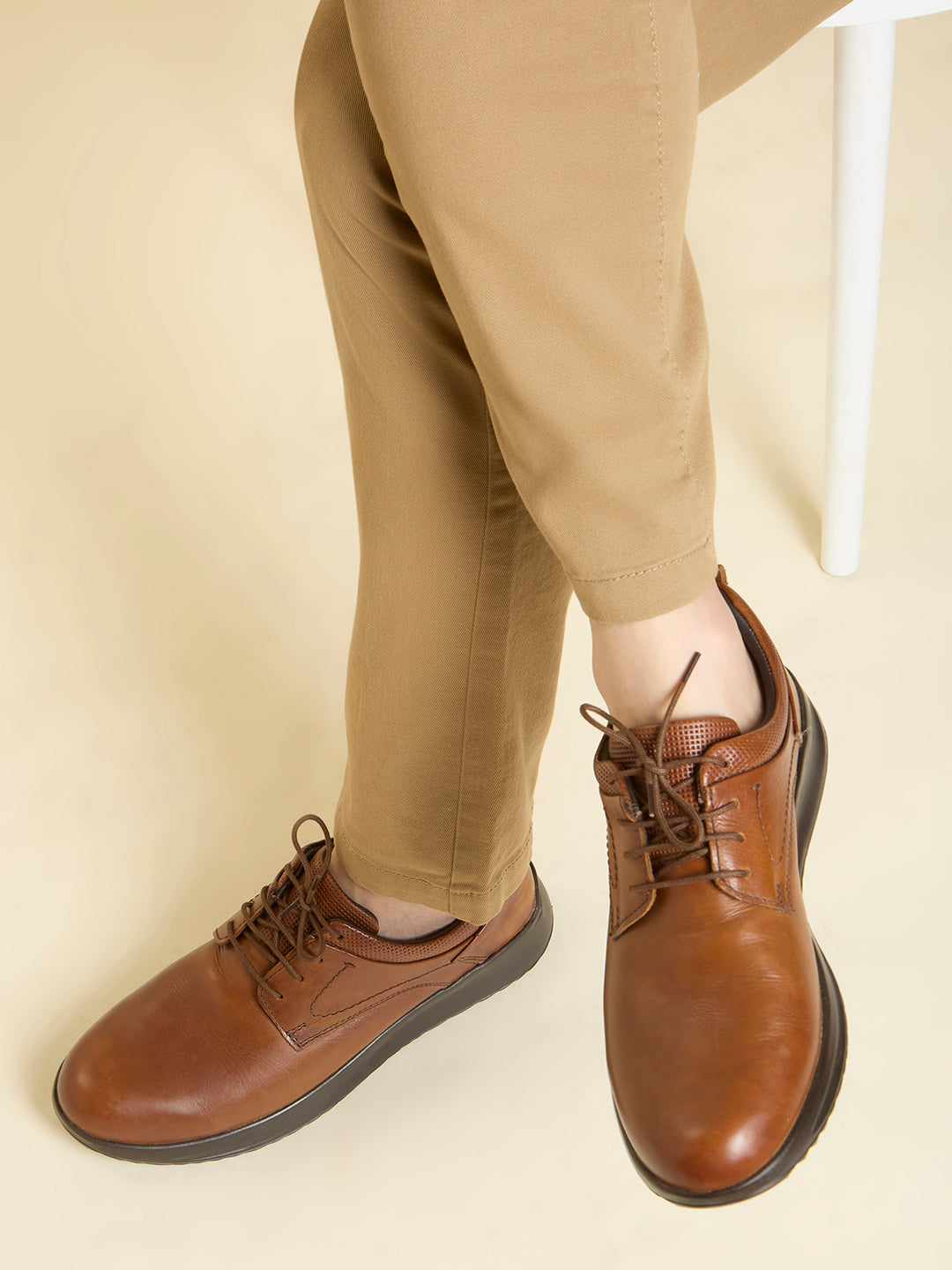 Atesber Tan Casual Lace-Up For Men