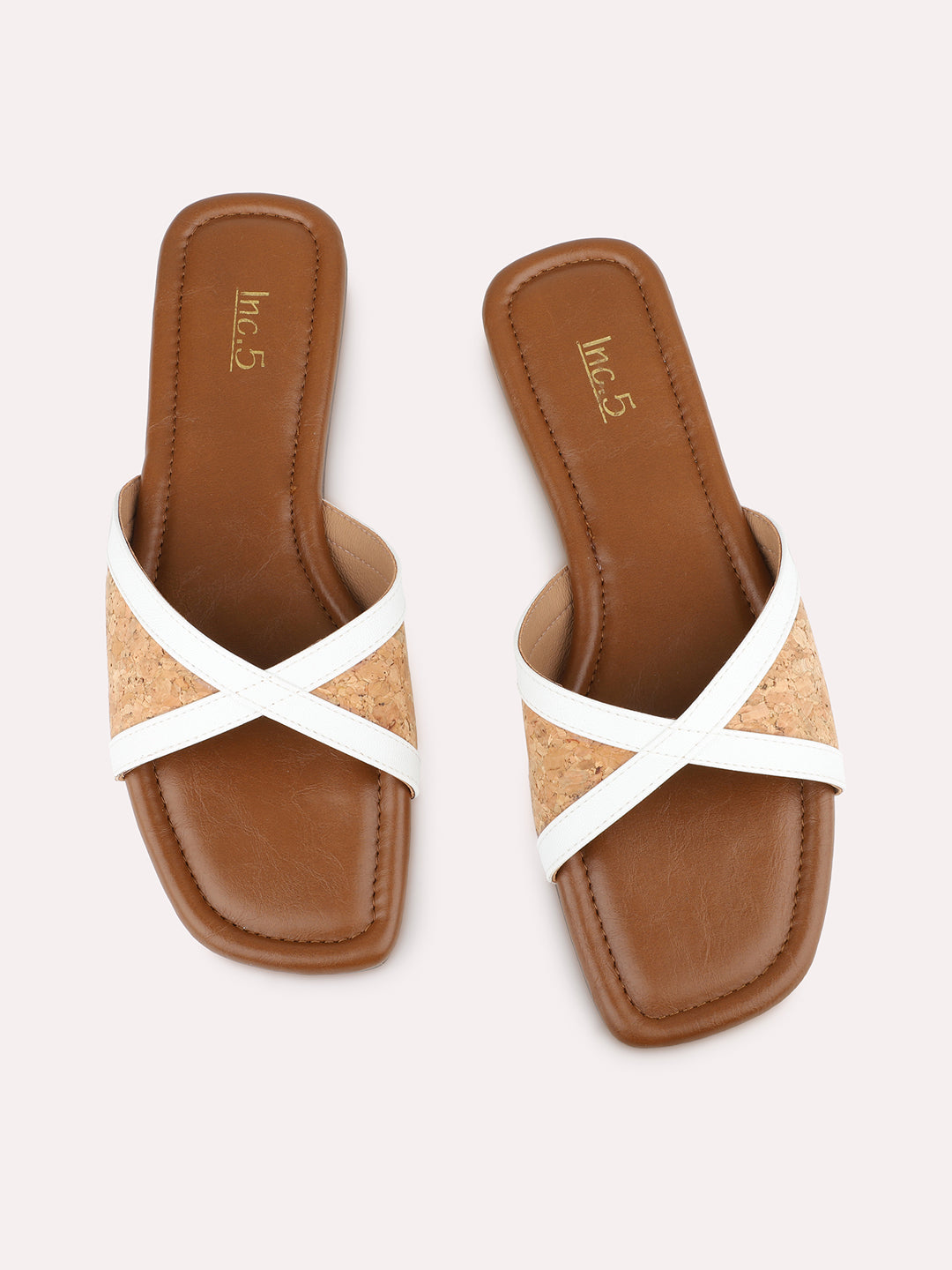 Women White Casual Open Toe Flat Sandal