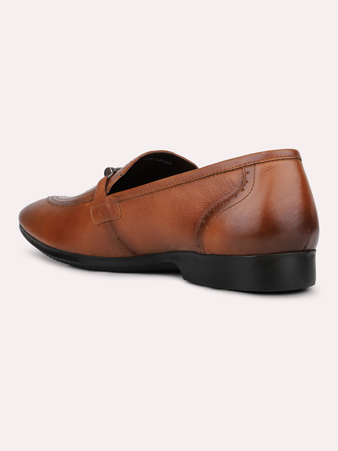 Mens Tan Solid Pointed Toe Formal Shoes