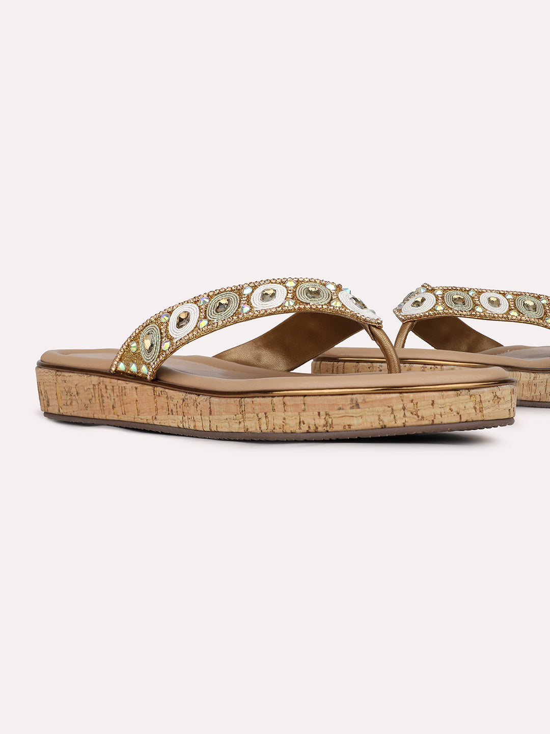 Women Antique Casual T Strap Flat Sandal