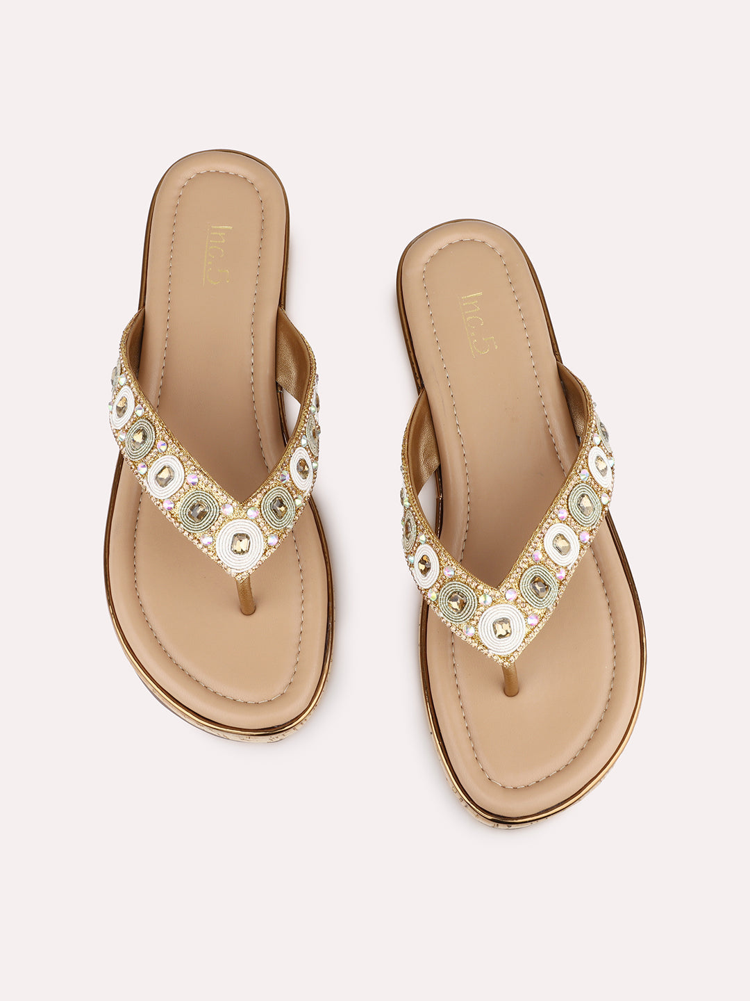 Women Antique Casual T Strap Flat Sandal