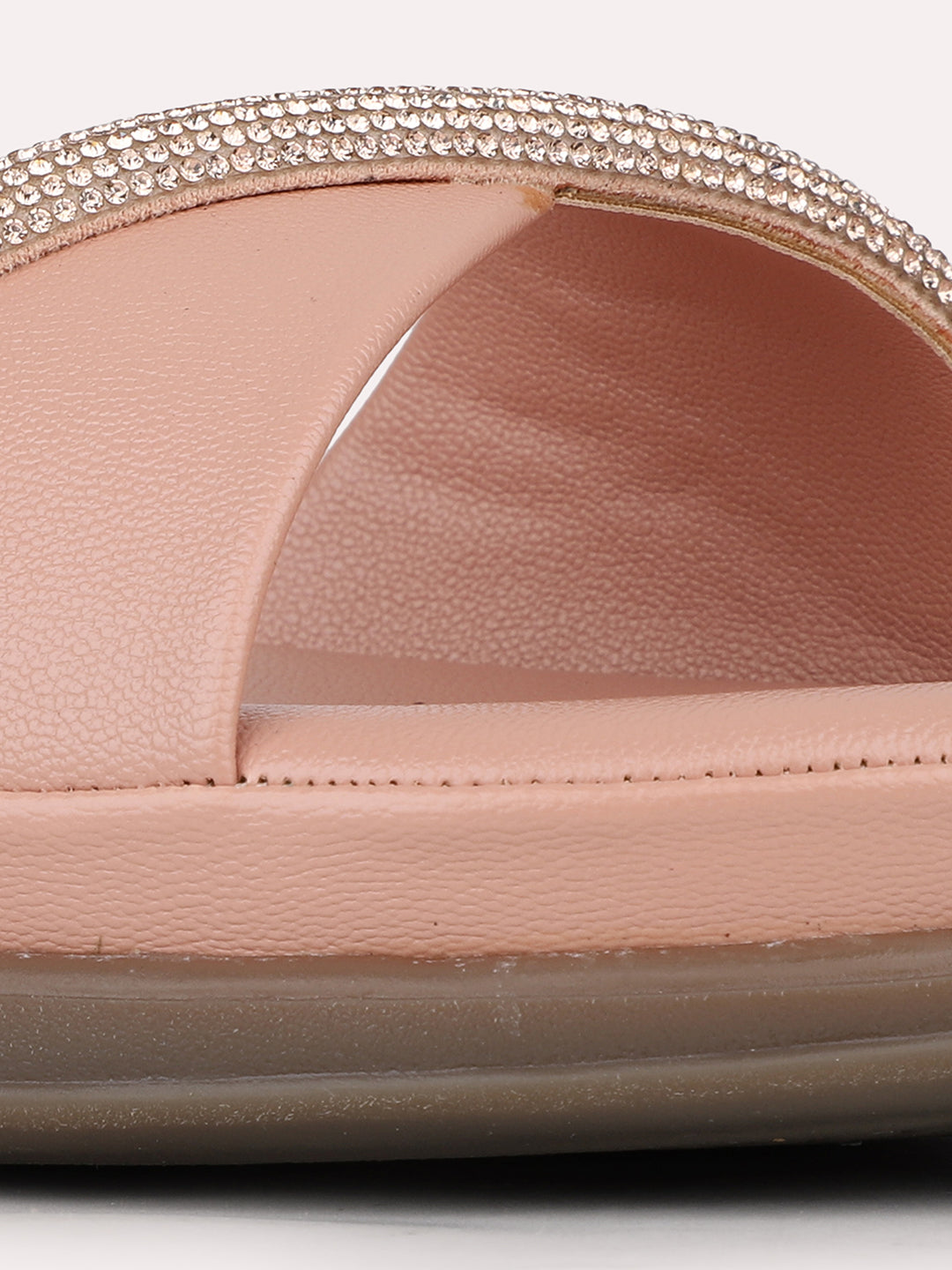 Women Peach Casual Open Toe Flats