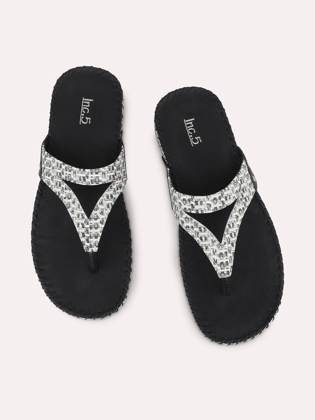 Women Black Casual T Strap Flats