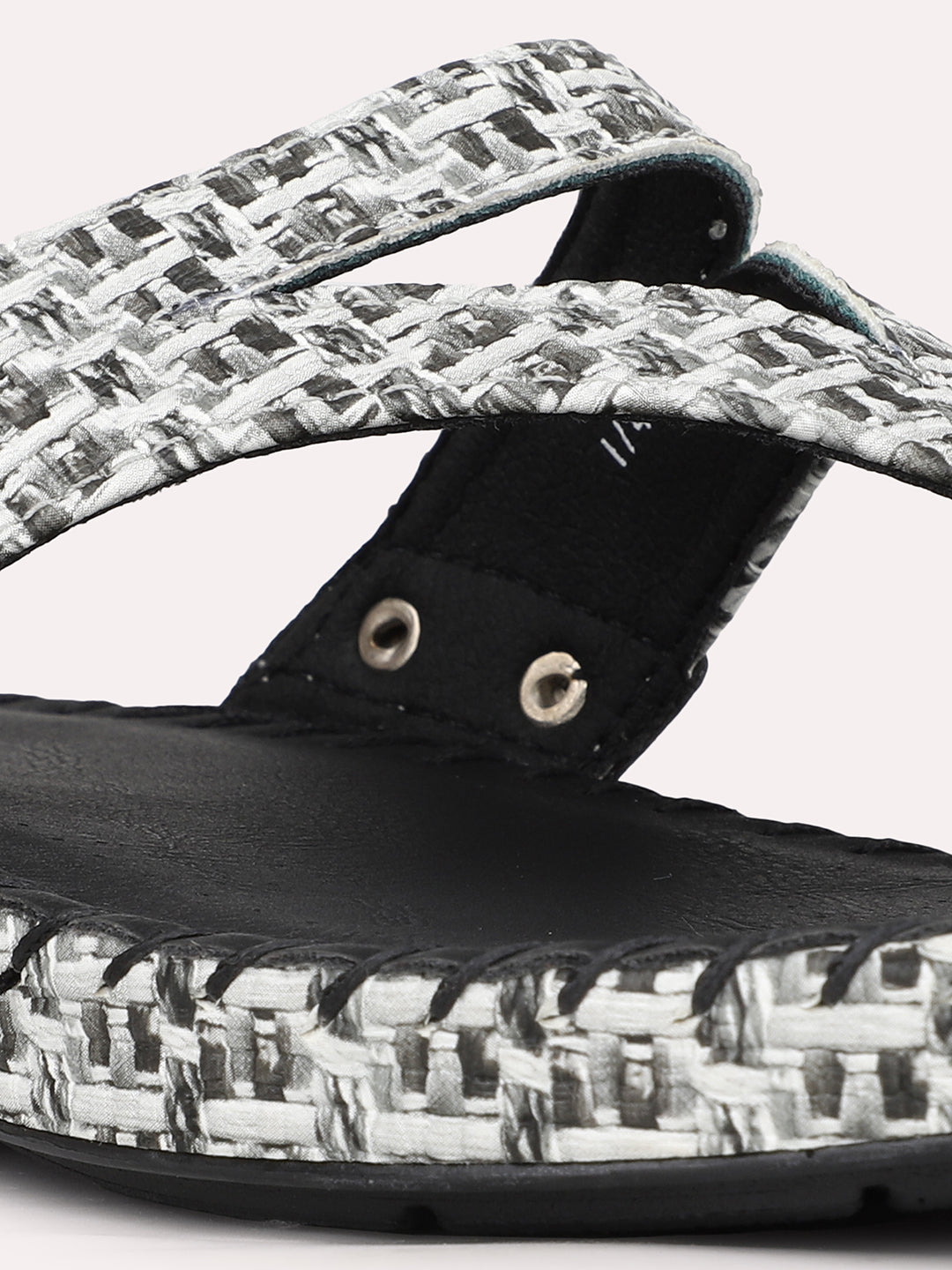 Women Black Casual T Strap Flats
