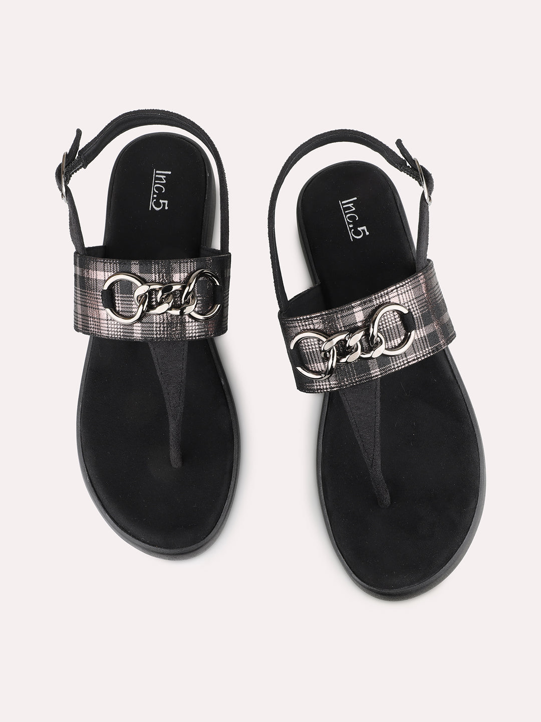 Womens Black Party Wear Embellished Round Toe Wedge Heels