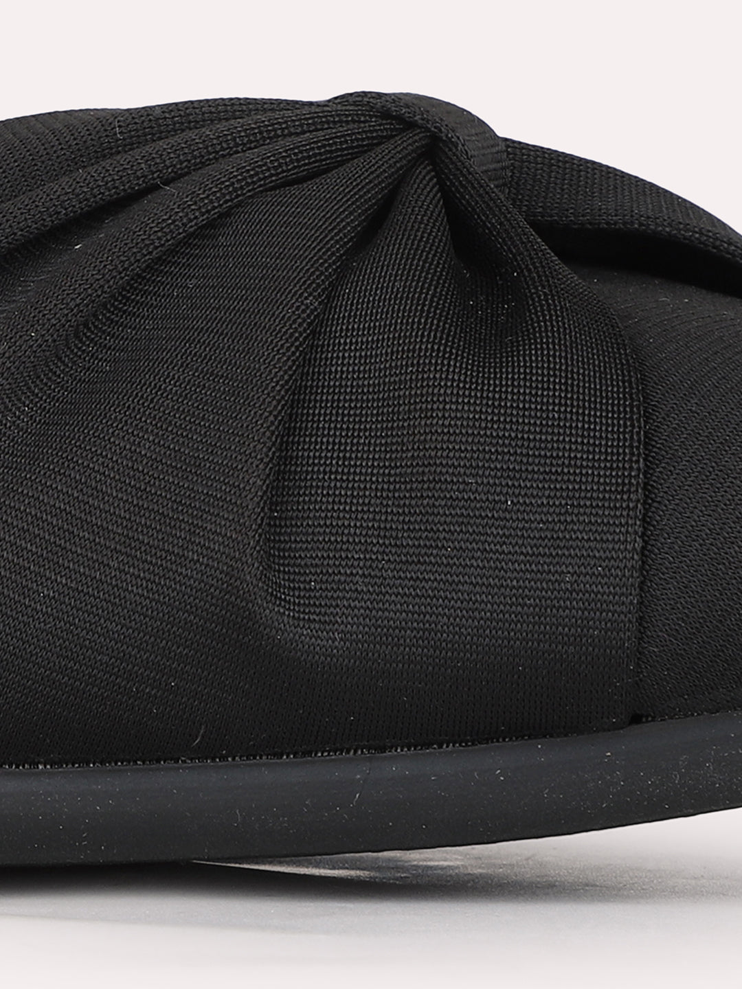 Womens Black Party Wear Solid Pointed Toe Ballerinas