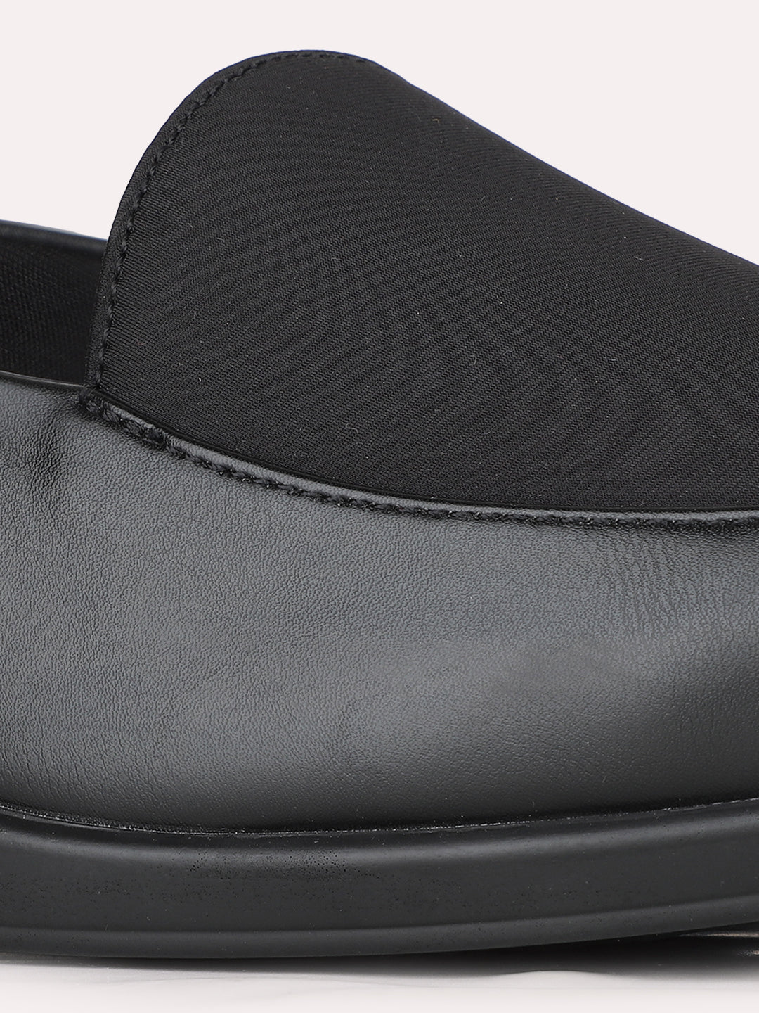 Womens Black Party Wear Solid Round Toe Wedge Heel Sandals