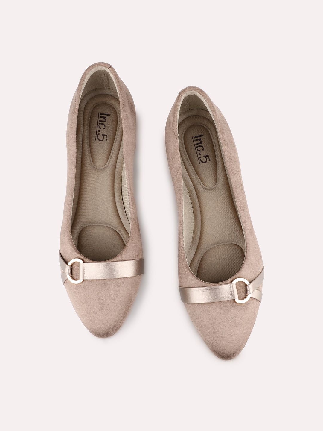 Womens Brown Party Wear Solid Round Toe Pumps