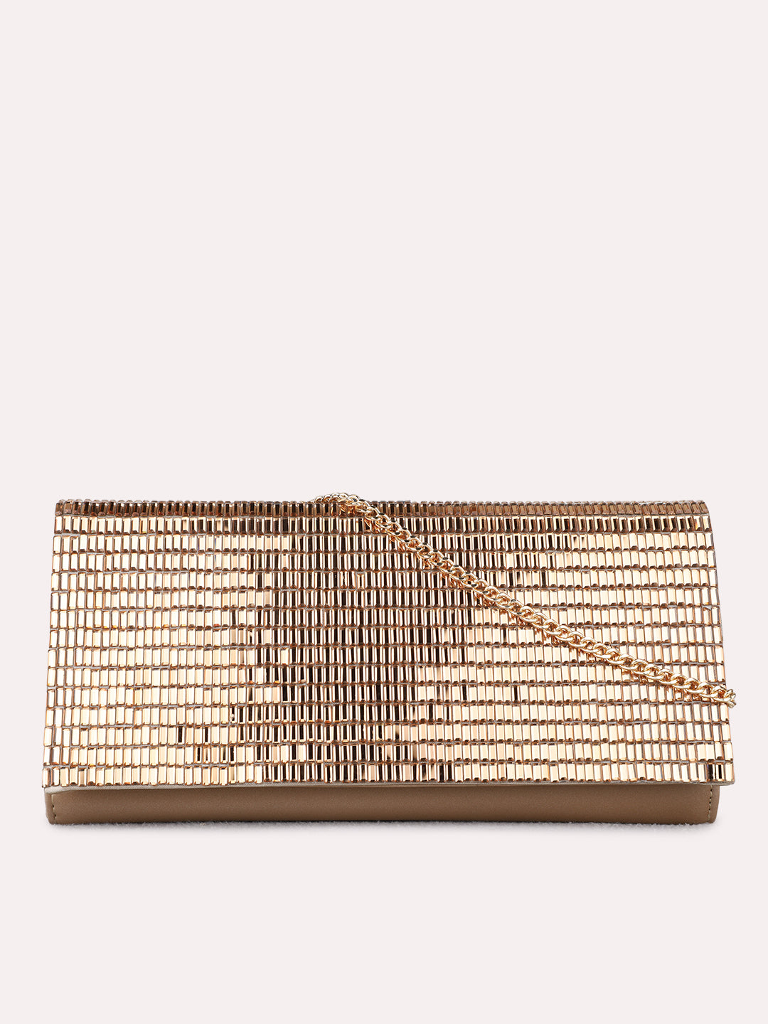Women Antique Embellished Clutch Bag With Magnet Lock For Party