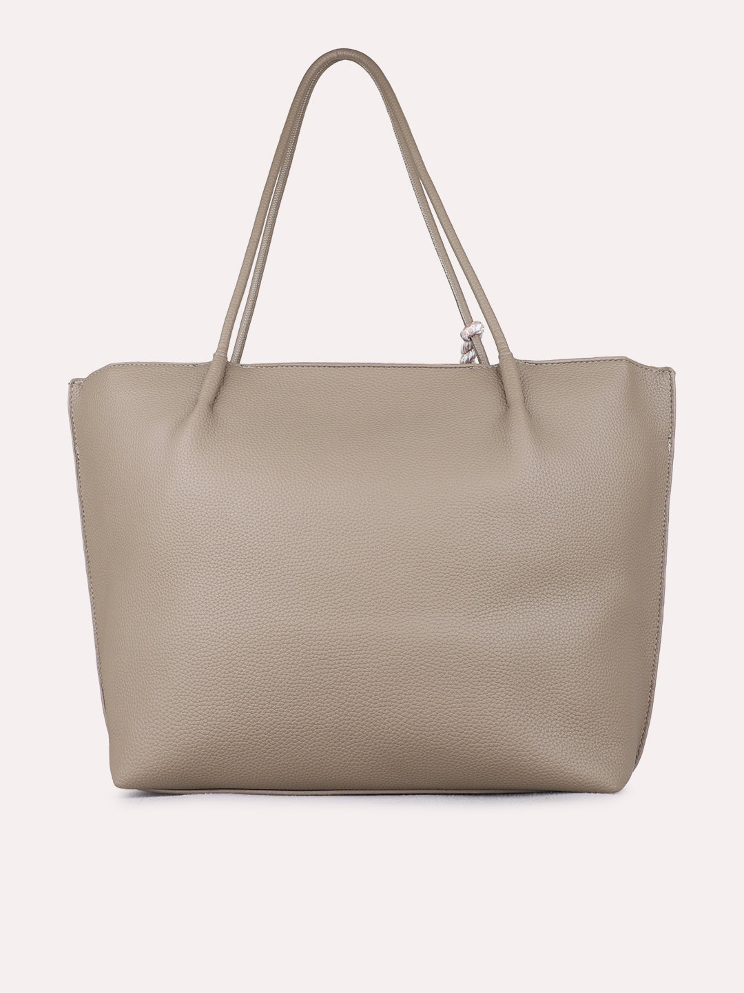 Women Khaki Textured Shoulder Bag With Zip Lock For Casual