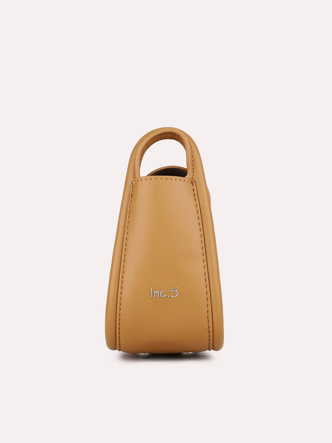 Women Mustard Solid Sling Bag With Twist Lock For Party