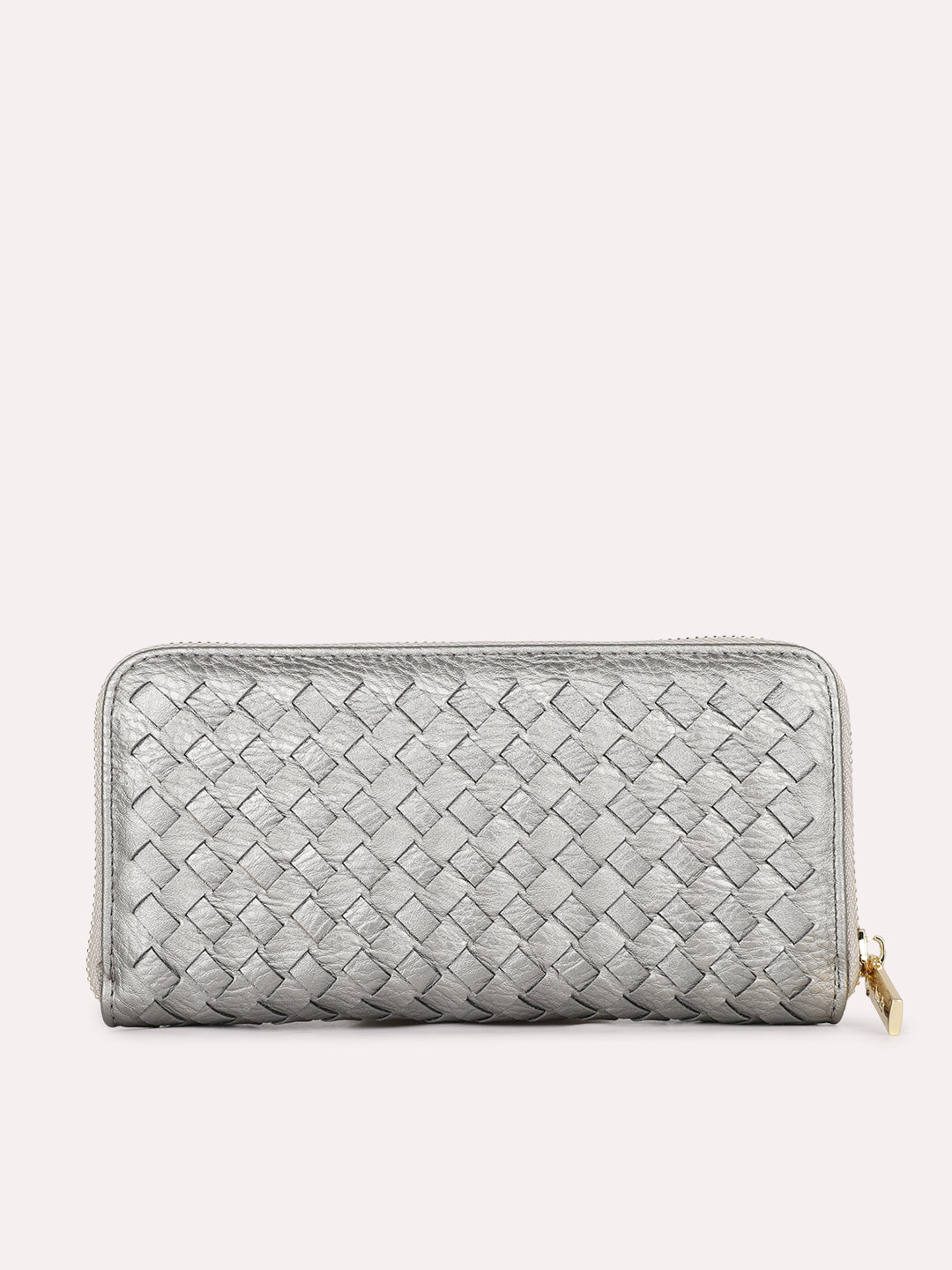 Womens Grey Casual Textured Pattern Wallet